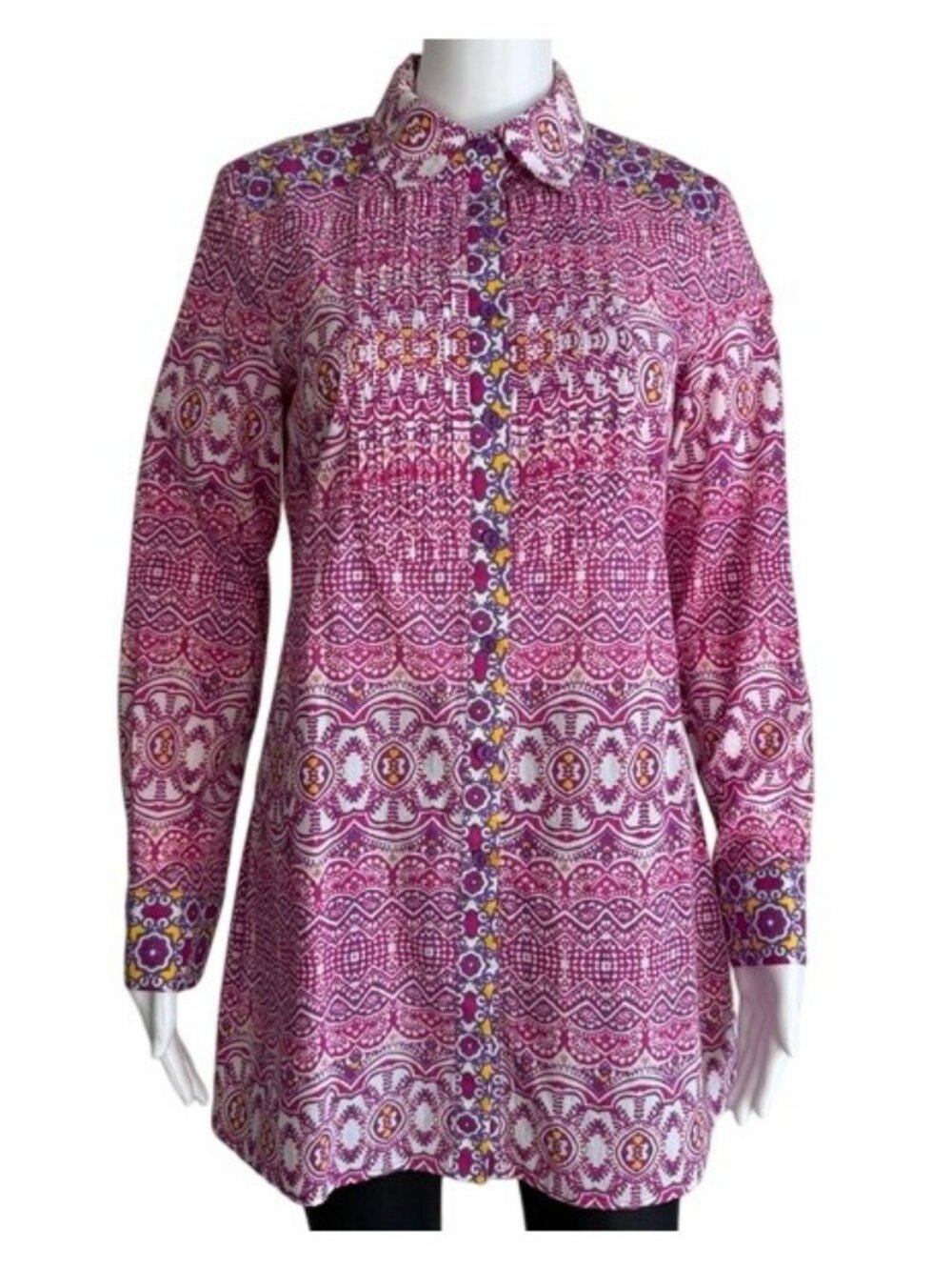 Indikka Button Front Tunic Top – Size S